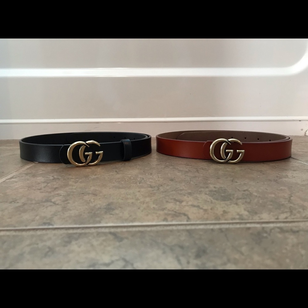 2 Look Alike Gucci Belts